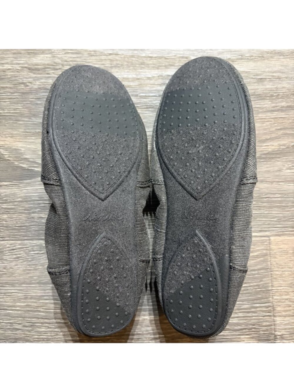 Sanuk Elle V Eight Shoes Flats Size 7 38 Slip On Charcoal Gray Vegan Yoga NEW - Picture 9 of 10